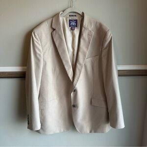 The Savile Row Company Khaki Two Button Hoxton Blazer Jacket​
